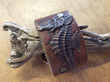 Seahorse Leather Cuff Bracelet