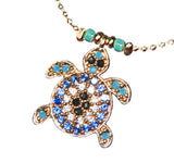 Crystal Jewel Sea Turtle Necklace
