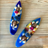 Airbrushed Surfboard Kissing Turtle Magnet