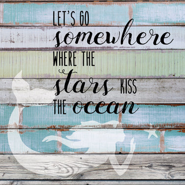 Let's Go Somewhere Wood Sign