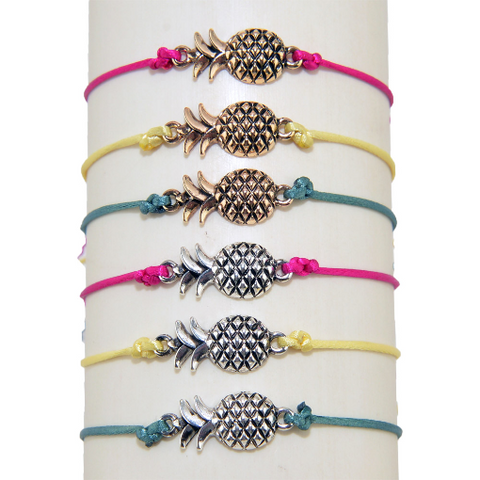 Pineapple Satin Bracelet