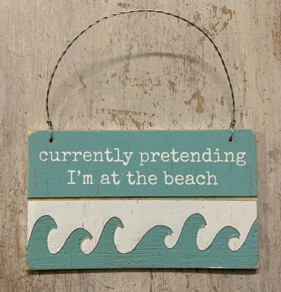 Beach Pretending Mini Sign