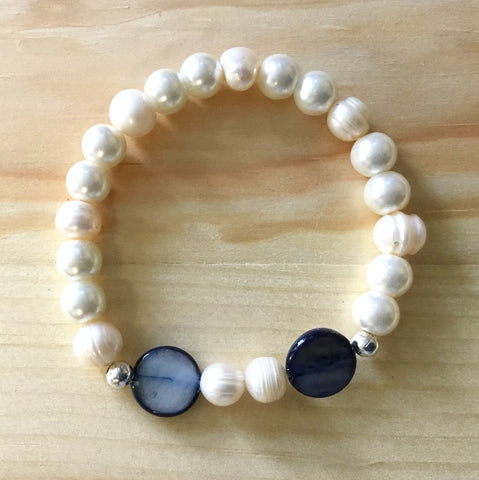 Pearl MOP Stretch Bracelet