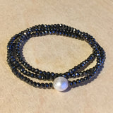 Crystal Pearl Wrap Bracelet