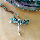 Abalone Dragonfly Necklace