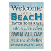 Welcome to the Beach Block Sign