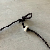 Drupe Shell Braided Necklace