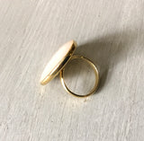 MOP Rounded Triangle Ring