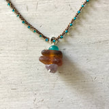 Ocean Glass Pebble Necklace