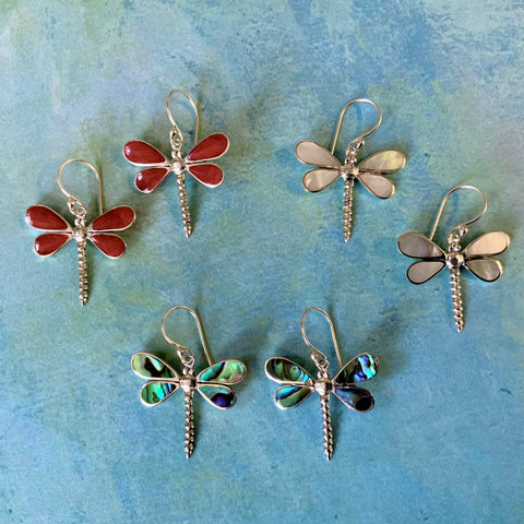 Dragonfly Shell Earrings