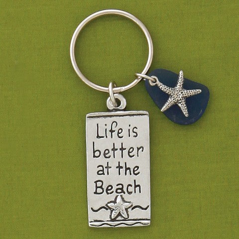 Better at the Beach Keychain