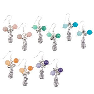 Stone Pineapple Earrings