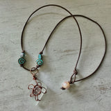 Turtle Seaglass Patina Pearl Necklace