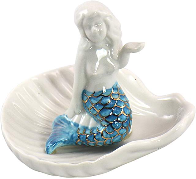 Blue Tail Mermaid Ring Dish