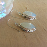 Filigree Leaf Shell Earrings