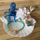 Blue Octopus Shell Ring Dish