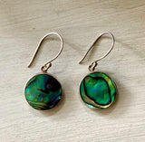 Round Abalone Earrings