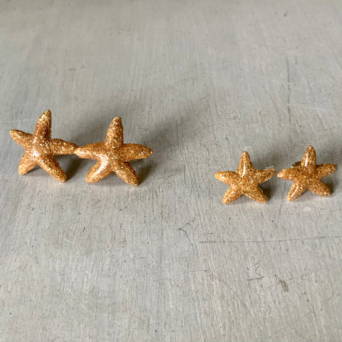 Sparkle Starfish Stud Earrings