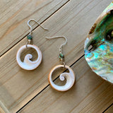 Seashell Wave Abalone Earrings