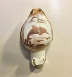 Carved Cowrie Shell Nightlight