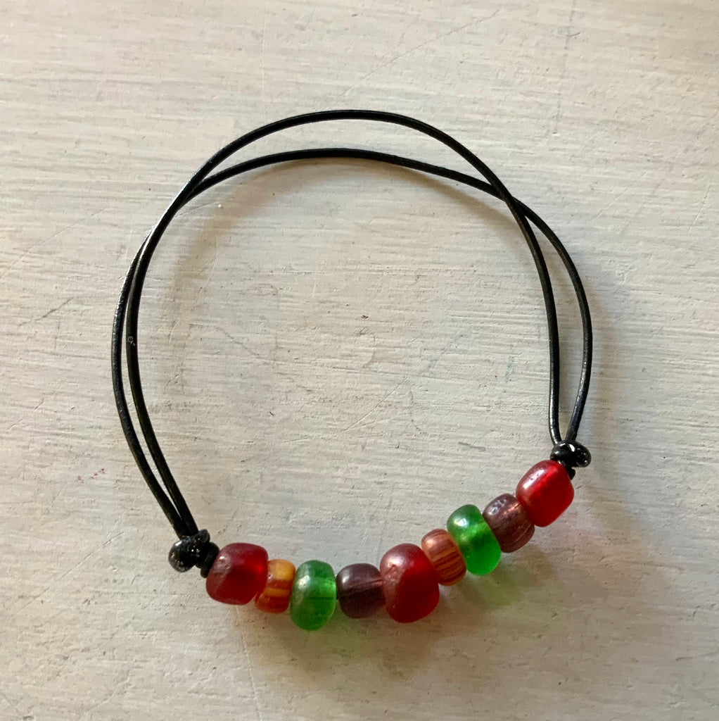 Recycled Translucent Glass Bead Bracelet – Stuff & Co