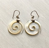 Pearl Shell Wave Earrings