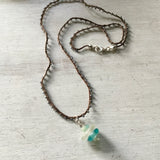 Ocean Glass Pebble Necklace