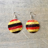 Checkered Capiz Earrings