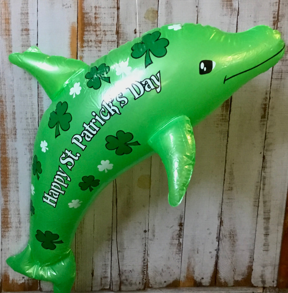 St. Patrick’s Day Blowup Dolphin