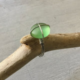 Seaglass Wire Ring