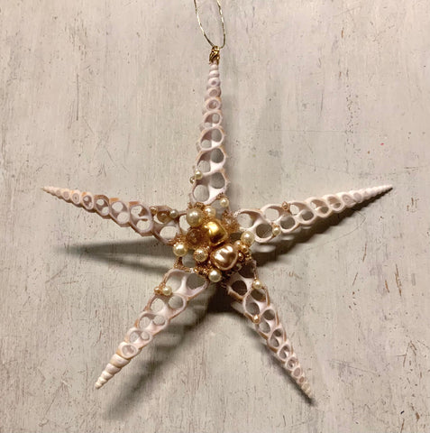 Shimmer Bead Star Ornament