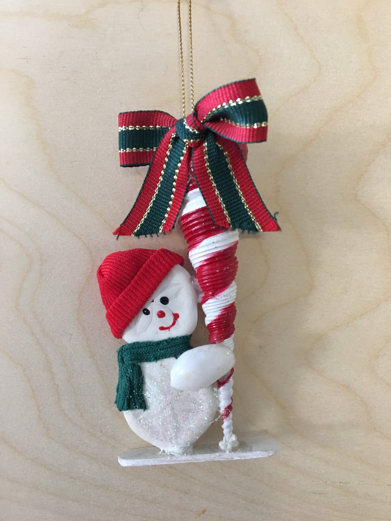 Snowman Candy Shell Ornament