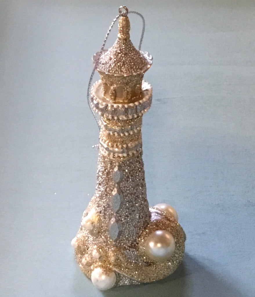 Lighthouse Shimmer Ornament