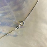 Simple Pearl Sterling Silver Chain Necklace