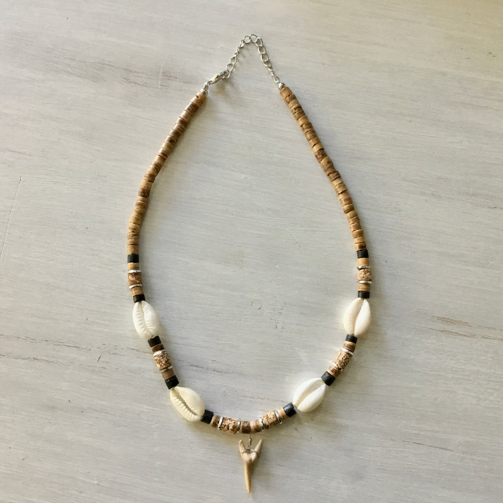 Cowrie Shark Tooth Necklace