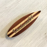 Wooden Surfboard Magnet