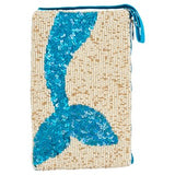 Ocean Beaded Cellphone Purse