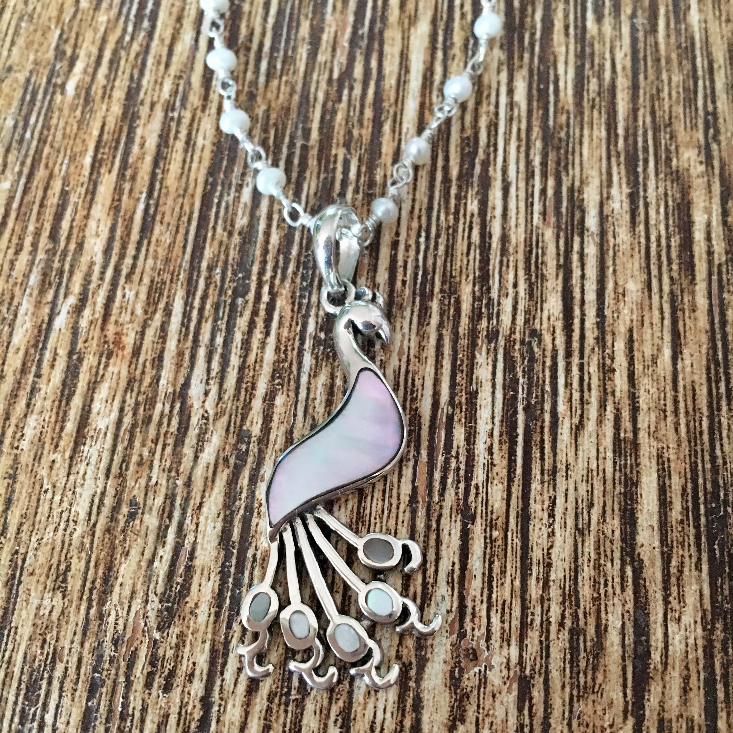 MOP Peacock Necklace Sea Things Ventura