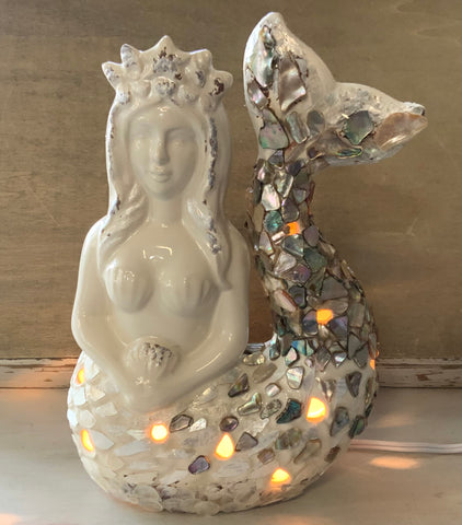 Mermaid Goddess Ceramic Nightlight
