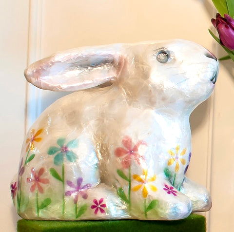 Capiz Floral Rabbit