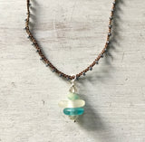 Ocean Glass Pebble Necklace