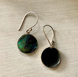Round Abalone Earrings