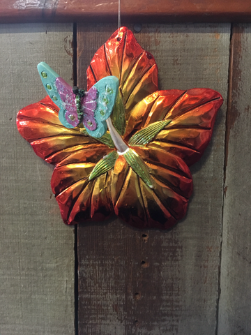 Hibiscus Butterfly Ornament