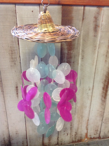 Capiz Colorful Windchime