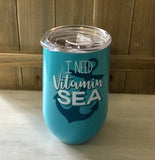 Vitamin Sea Anchor Wine Tumbler