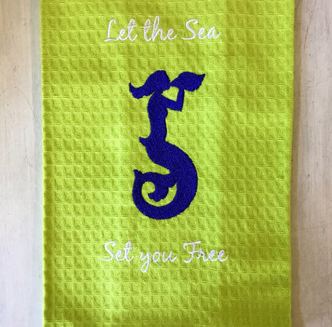 Mermaid Waffle Towel