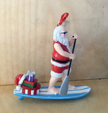 Paddle Board Santa Ornament