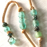 Seafoam Recycled Glass Lasso Necklace