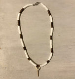 Mako Shark Tooth Clamshell Necklace