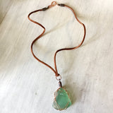 Seafoam Ocean Jewel Necklace